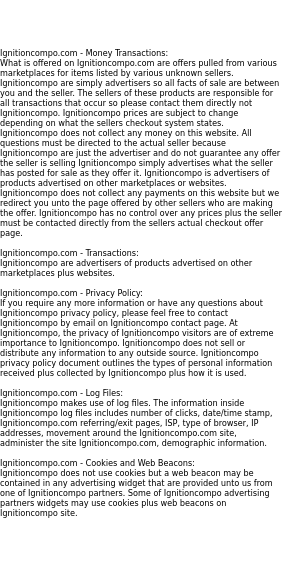 ignitioncompo privacy