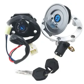 Aad-06 Ahl Fuel Gas Cap Ignition Switch Seat Lock With Key Set For Yamaha Yzf-r1 Yzf-r6 Fz6