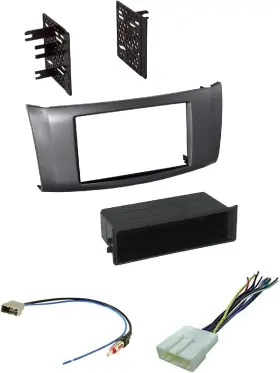 Asc Audio 027132757329 Charcoal Gray Car Stereo Install Dash Kit Wire Harness And Am/fm Radio