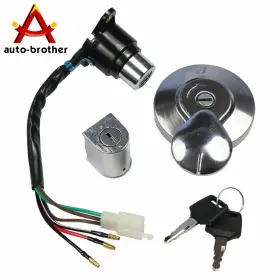 Dlchd250 Autobrother Ignition Switch Gas Cap Steering Lock Keys Set For Honda Rebel 250 Cmx250 Ca250
