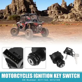 4012166 Automall Tech 4011142 Motorcycles Ignition Key Switch Set For Polaris 500-1000cc