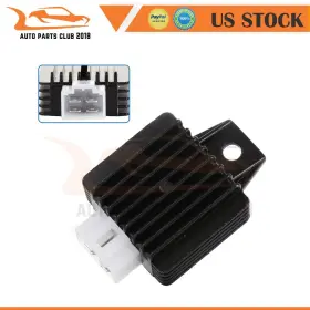 Autopartsclub2018 Apc10227901ps Rectifier Regulator For Honda Cl70 Scrambler 1969-1973 Black Aluminum Finish