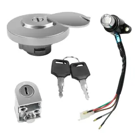 Autopartszone2008 D170-dlchd250 Honda Rebel 250 Cmx250 Ignition Lock Key Set Fuel Gas Cap Seat Helmet Kit