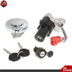 Ber257490 Berliii Ignition Switch Fuel Cap Seat Lock Keys For Yamaha V-star 650 1100 1999-2016 Us