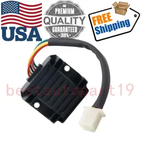 Bestautopart19 669894287012 Voltage Regulator Rectifier 5 Wires Pin For Gy6 Jonway 50cc 125cc 150cc Atv Us