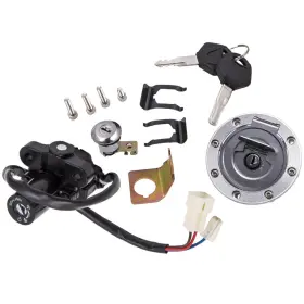 5pk2jv Bfo Fuel Gas Cap Ignition Switch Seat Lock Set With Key Fits For Yamaha Yzf R1 R6
