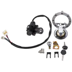 Lwbic0 Bfo Top Ignition Switch Seat Gas Cap Lock Key Set For Yamaha 06-12 Yzf R1 R6 R6s