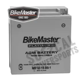 4635-b149848-atv Bikemaster Agm Platinum Ii Battery For 2000-2001 Suzuki Lt-a500f Quadmaster Atv