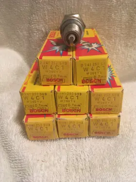 Bosch W260t2 Vintage Bmw Mercedes W4c1 8 Spark Plugs Made In Germany