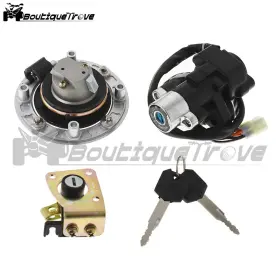 Apo154320 Bou2623440 For Suzuki Gsxr600 97 98 99 00 Ignition Switch Gas Cap Cover Seat Lock Key Set