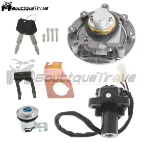 Bou2623168 Boutiquetrove For Yamaha Yzf R1 2004-2015 R6 Ignition Switch Lock Set Gas Cap And Key 2006-2015