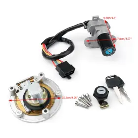 59820281a Bruce&shark Ignition Switch Lock Fuel Gas Cap Key Set For Ducati 916 996 998 748 97-02 Ue