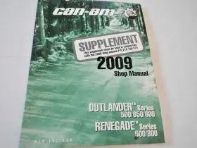 219100336 Can Am Oem 2009 Outlander Renegade 500 800 Supplement Shop Manual