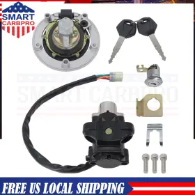 Carbpro 917160214362 For Suzuki Gsxr750 600 2004-2005 Ignition Switch Fuel Gas Cap Seat Lock Key Set