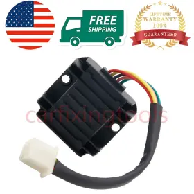 Carfixingtools 669894287005 Fits Gy6 50 125 150cc Scooter Dirt Bike 12v Voltage Regulator Rectifier 5 Wires
