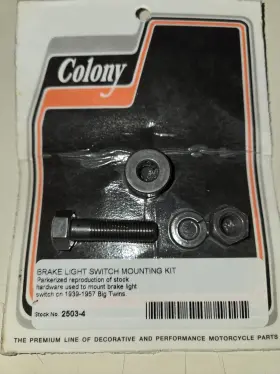 2503-4 Colony Brake Light Switch Mounting Kit Fits Harley Davidson 39-57 Big Twins