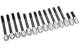 7129-12 Colony Timing Cover Screw Kit - Acorn Style Chrome Motorcycle Street Bike