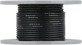 010082650bx .com 26 Gauge Silicone Wire Spool Black 50 Feet Ultra Flexible High Temp 200 Deg C 60