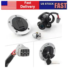 Comebuybest 310002605524 Ignition Switch Fuel Gas Tank Cap Lock Key For Suzuki Gsxr600 750 1000 05-17 Us