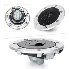 Comebuybest 510001228070 Fuel Gas Tank Cap Cover Lock Set Aluminum And 2 Keys Universal Fit Kawasaki Ninja