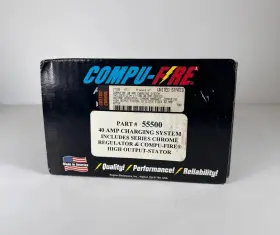29957-81b Compu-fire 55500 Compufire Harley Davidson Big Twin Chrome 40 Amp Charging System