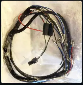Cs-6041c Coventry Triumph Headlight Harness 1971-1972 650 Tr6 T120 Cloth