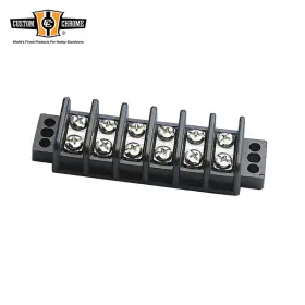 17706 Custom Chrome Six Connections 6 Lug Electrical Junction Block 4 Hole New