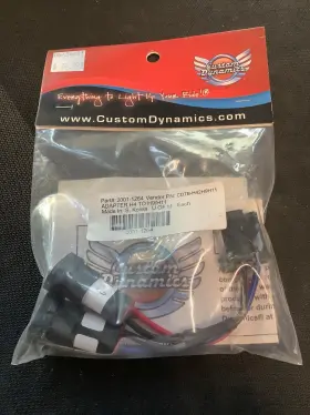 Cdtb-h42h9h11 Custom Dynamics H/h11 2001-1264 Trubeam Harness Adaptor H4 Flhr 14