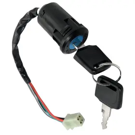 Danbojit 798107758534 Electric Scooter Key Ignition Switch Set With Cap For 50cc 70cc 90cc 110cc 12