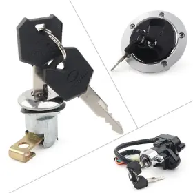Dictorcoltd 550731357251 Ignition Switch Fuel Gas Tank Cap Lock Key Fit Suzuki Gsxr 600 750 2004-2015 05