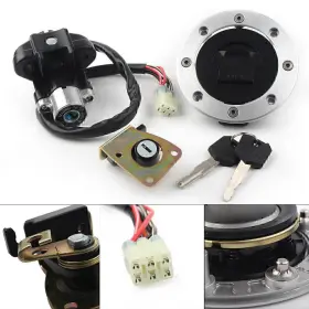 Dictorcoltd 550732770349 Ignition Switch Lock Gas Cap Cover Seat For Suzuki Gsxr600 Gsxr750 97-00