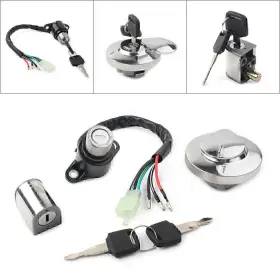 Dictorcoltd 890000542729 For Honda Rebel 250 Cmx250 Ignition Switch Fuel Gas Cap Helmet Seat Lock Key Set