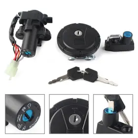 Hukyu-57yf090 Dictorcoltd 1 Set Ignition Switch Fuel Gas Cap Lock Fit Kawasaki Klx250/250s/sf Klx125 Kl250