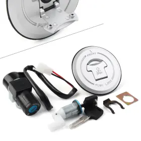 Hukyu-57yf092 Dictorcoltd Ignition Switch Fuel Gas Cover Lock Keys For Honda Cbr125 Cbr125r R 125cc