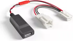 Dongar 707568713945 Dashcam Power Adapter 3-pin Type A For 2013 Subaru Brz Black