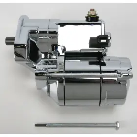 80-1002 Drag Specialties 1.4 Kilowatt Chrome Starter Motor -