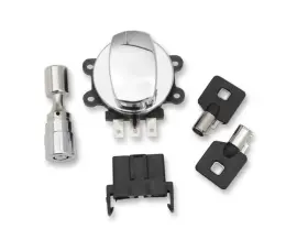 Xf-2-2106-0252 Drag Specialties 2106-0252 Side Hinge Ignition Switch With Fork Lock - Chrome