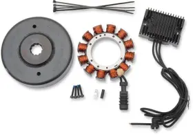 Xf-2-2112-1204 Drag Specialties 2112-1204 Heavy-duty 32a Charging Kit - Black Regulator