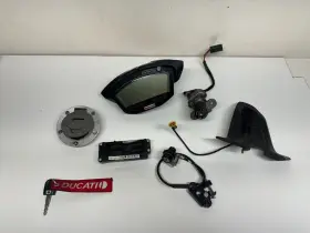 40610602a Ducati 1098 848 1198 Gauge Cluster Speedometer Dash Ignition Set Key Cap Lock