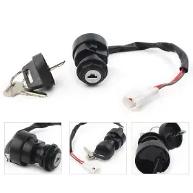 Efmotorshop 550724268885 1 Set Ignition Key Switch Fit Yamaha Warrior Yfm350 350 2002 2003 2004 Atv Black