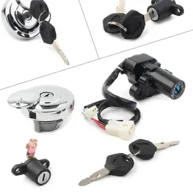 Efmotorshop 550724508868 Ignition Switch Fuel Gas Cap Seat Lock Set Fit Yamaha Xvs950 V Star 950