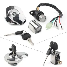 Efmotorshop 550725114365 Fit Honda Rebel 250 Cmx250 Ignition Switch Fuel Gas Cap Helmet Seat Lock Key Set