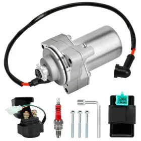 Eo-mt-02 Eopoayi 3 Bolt Starter Motor Kit For 50cc 70cc 90cc 110cc 125cc 4-stroke Pit Dirt Bike