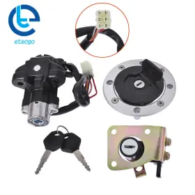 387826 Etecgo For Suzuki Gsxr600 1997-2000 Ignition Switch Seat Gas Cap Lock Key Set