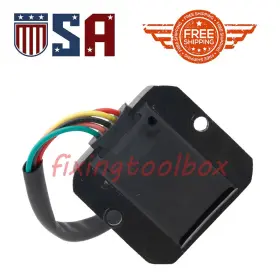 Fixingtoolbox 669894286992 Voltage Regulator Rectifier 5 Wires Pin 12v Fits Gy6 Scooter Atv 50/125/150cc