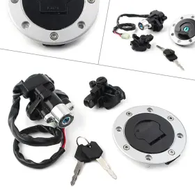 Flashbuyeasy 550720563816 Ignition Switch Fuel Gas Cap Lock Key Set For Suzuki Gsf600 Gsf1200 Bandit 95-05
