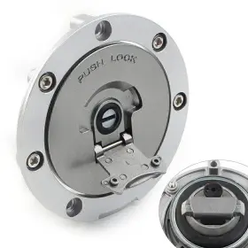 Flashbuyeasy 834561374863 Universal Fuel Gas Tank Caps Cover And Lock With Key 7 Hole For Honda St1300 Cb400
