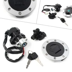 Fortodayy 550749490308 Ignition Switch Fuel Gas Cap Lock Key Set For Suzuki Gsf600 Gsf1200 Bandit 95-05