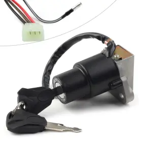 Fortodayyus 550729898988 Ignition Switch Fuel Gas Cap Cover Seat Key Lock Fit Yamaha Xt250 Xt550 Xt600 Fl