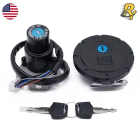 Fxcnc Fx-jt-ry0248-ry-202606 Ignition Switch Fuel Gas Cap Tank Lock Key For Kawasaki Klr650 1987-2007 6 Wires